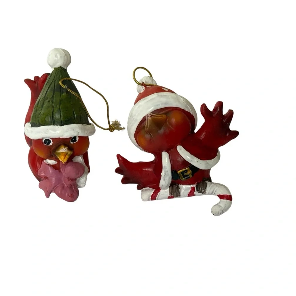 Rustic Farmhouse‎ Cottage 15 Plaid Pinecones Owls  Birds Christmas Ornaments